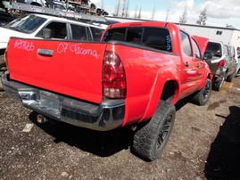 2007 TOYOTA TACOMA DOUBLE SR5 RED 4.0L AT 4WD Z17655